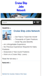 Mobile Screenshot of cruiseshipjobsnetwork.com